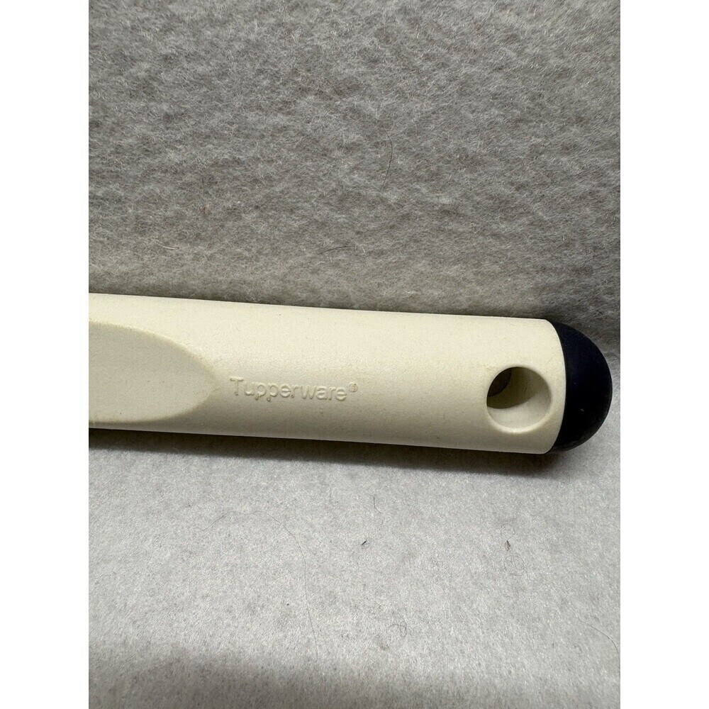 Tupperware Ice Cream Scoop 3045 White Full Size Heavy Duty Blue Tip Scooper - Picture 3 of 5